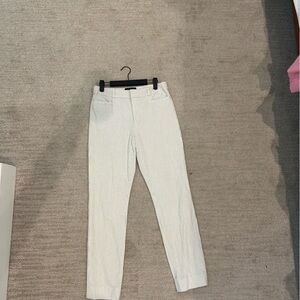 Banana Republic, white work pants, size 6, worn twice